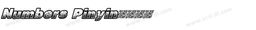 Numbers Pinyin字体转换